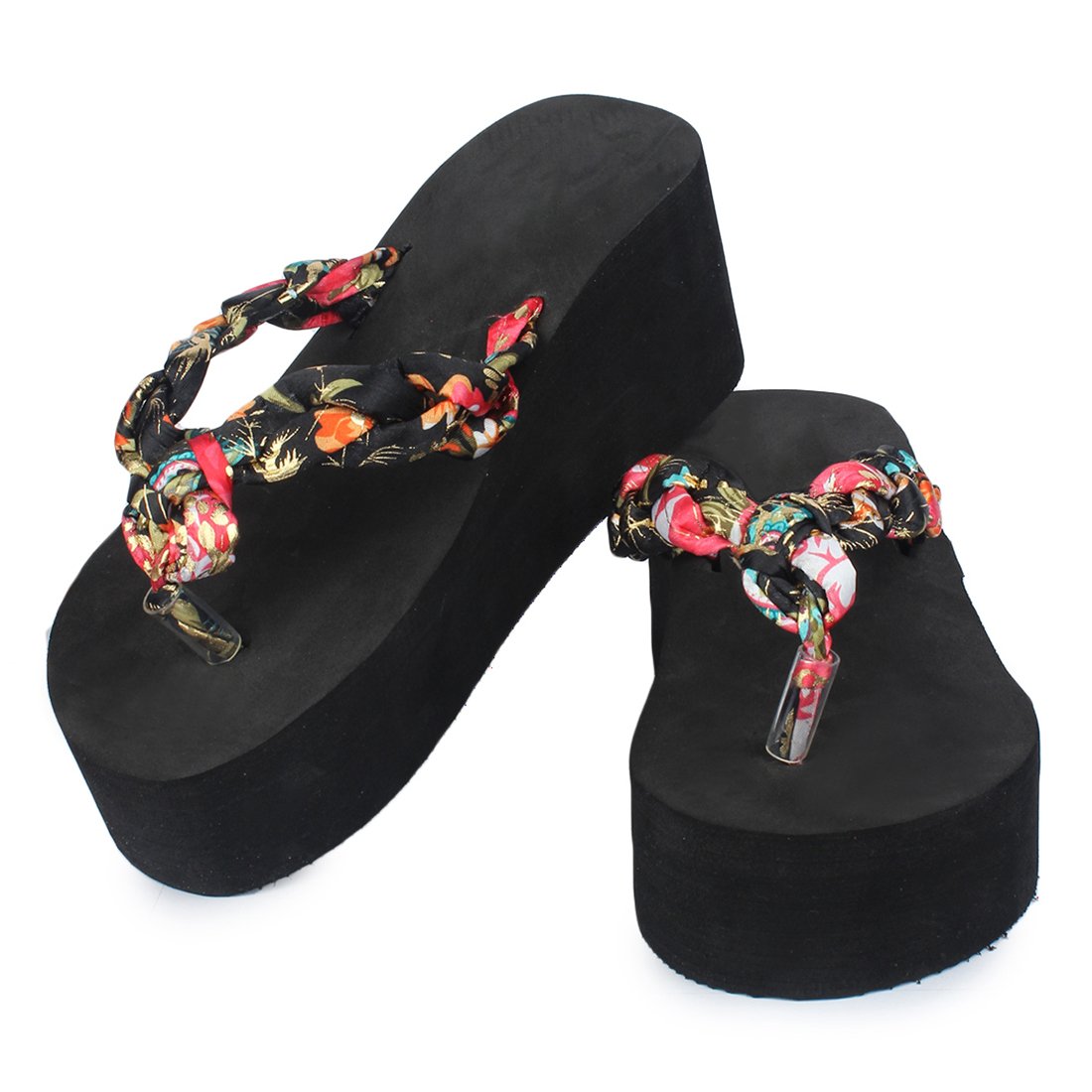 do bhai women's rubber wedges