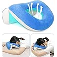 Face Down Pillow After Eye Surgery Prone Vitrectomy Retina Recovery Equipment Donut Face Pillow Massage Head Cradle Facedown Desk Pillow for Napping Piercing Cushion