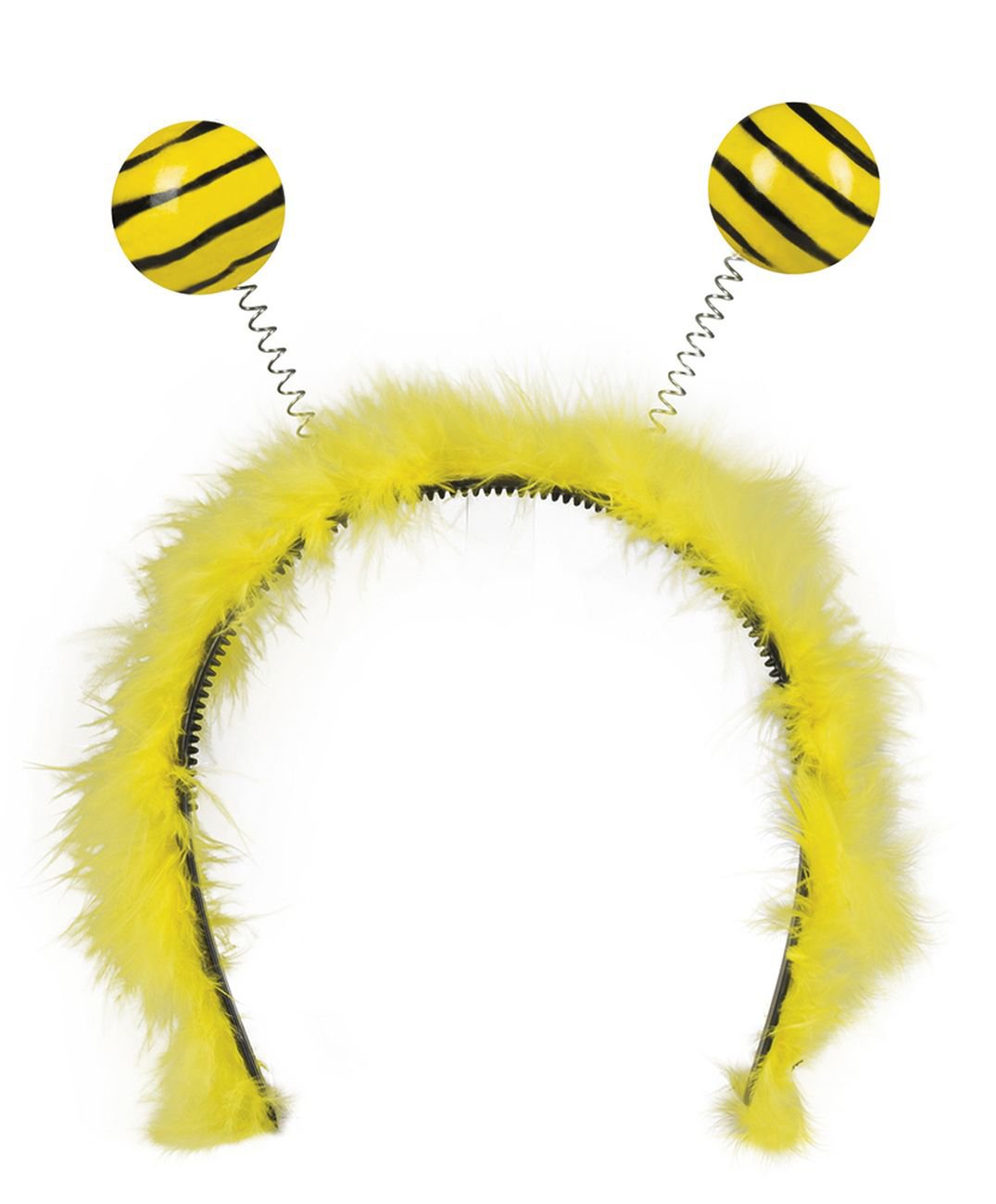 Boland Bee Furry Headband and Bopper Antenna Yellow and Black Headwear Insect Dress Up Novelty Accessory One Size
