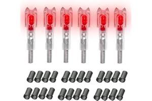 JIANZD 6PCS Led Lighted Nocks for Arrows with .285 .297 .300 .305 Inside Diameter