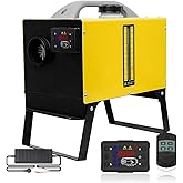 8KW Diesel Air Heater, 12V/24V/110V ALL IN ONE Diesel Heater with AC Power Adapter, Remote Control and LCD Swtich, with Exten