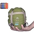 Warm Weather Sleeping Bag - Portable Waterproof Compact Lightweight, Packable for Kids, Teens Adults Camping Backpacking Hiking, Spring Summer Fall
