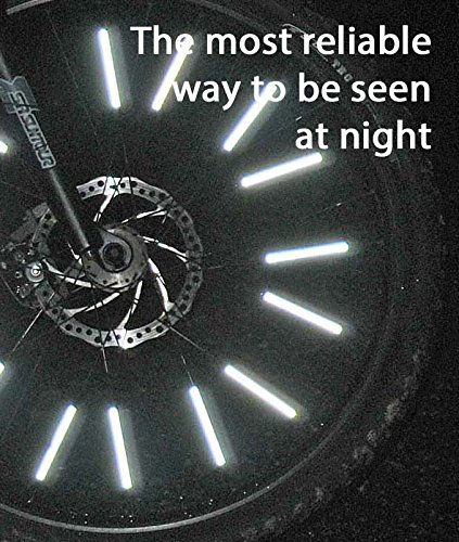 image for Jusmar USA Bicycle Spoke Reflectors, Jusmar Pack of 36 Bike Wheel Spok