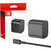 Charger for Nintendo Switch 2-20V 3A 60W AC Adapter Fast Charging with 5ft USB C Cable - Compatible with Switch/OLED/Lite/Steam Deck - Support 4K TV Mode - Original Quality
