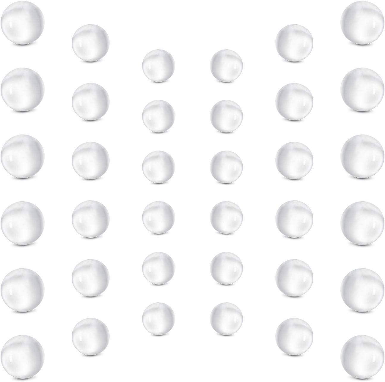 Mayhoop 14G Replacement Balls Spikes for Piercing Barbell Parts 4mm 5mm Stainless Steel & Clear Flexible Crystal CZ Balls