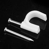 Shanbye White Round Cable Clips Wire Management Organizer for Electric Wires - view 4