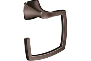 Moen YB5186ORB Voss Collection Bathroom Hand -Towel Ring, Oil-Rubbed Bronze 11.61 x 2.83 x 6.81 inches