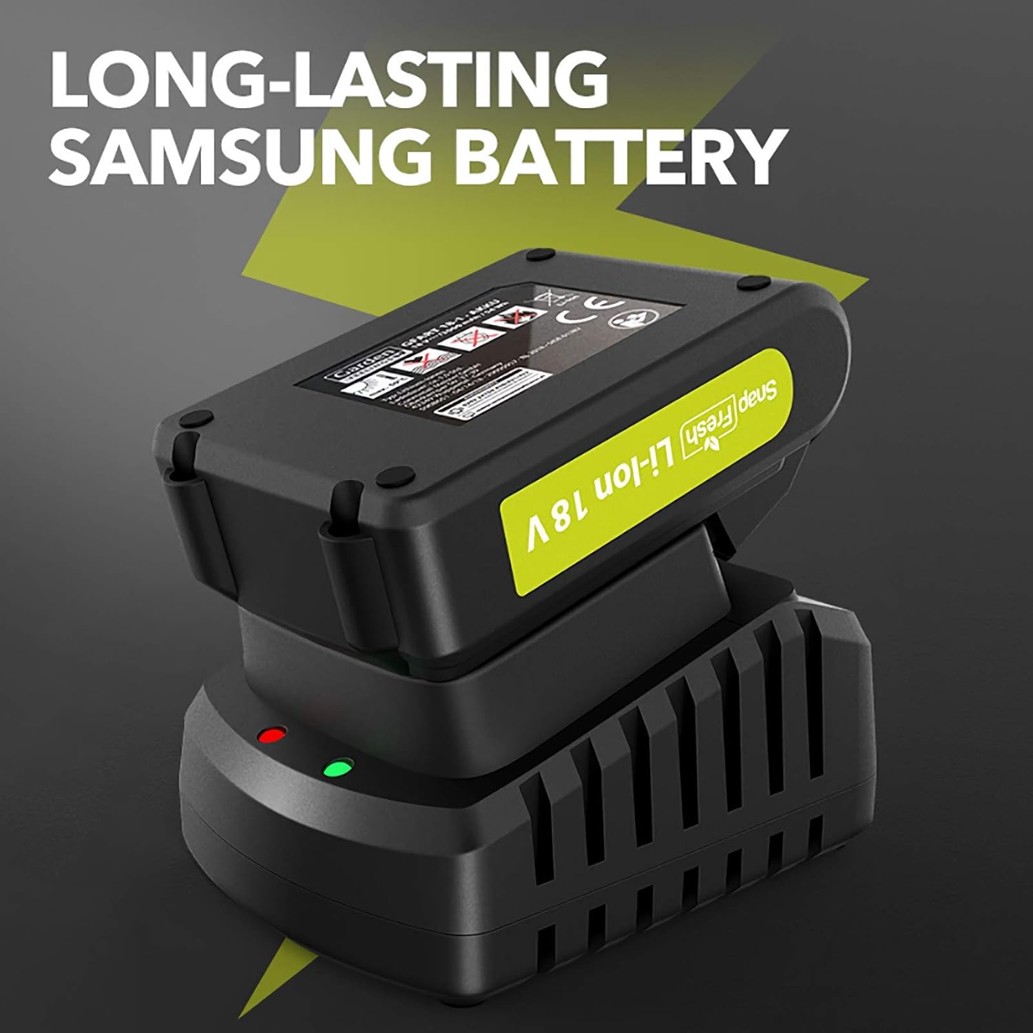 Cordless String Trimmer - Weed Trimmer/Eater Battery Powered, 18V Grass Trimmer with Battery & Charger, Electric Lawn Trimmer for Weed-Wacking, Ideal for Weed-Eating (3.0Ah Battery&Charger Included) : Garden & Outdoor