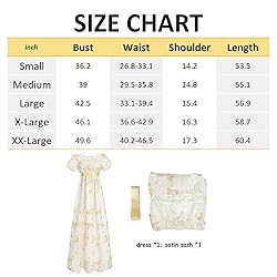 LTAKK Regency Dress Women Regency Costume Empire