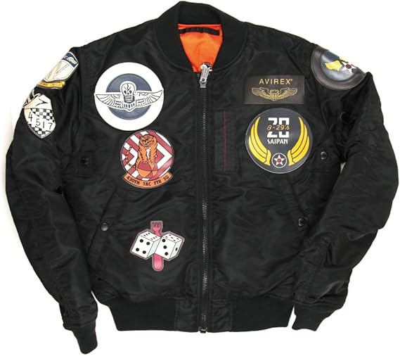 Amazon Co Jp アビレックス Avirex アヴィレックス トップガン Ma 1 ボンバー ジャケット フライトジャケット メンズ レディース M 09 Black 服 ファッション小物