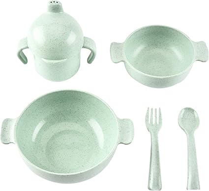 Amazon Com Llzj Children Tableware Dishes Sets Bowls Cup Tray