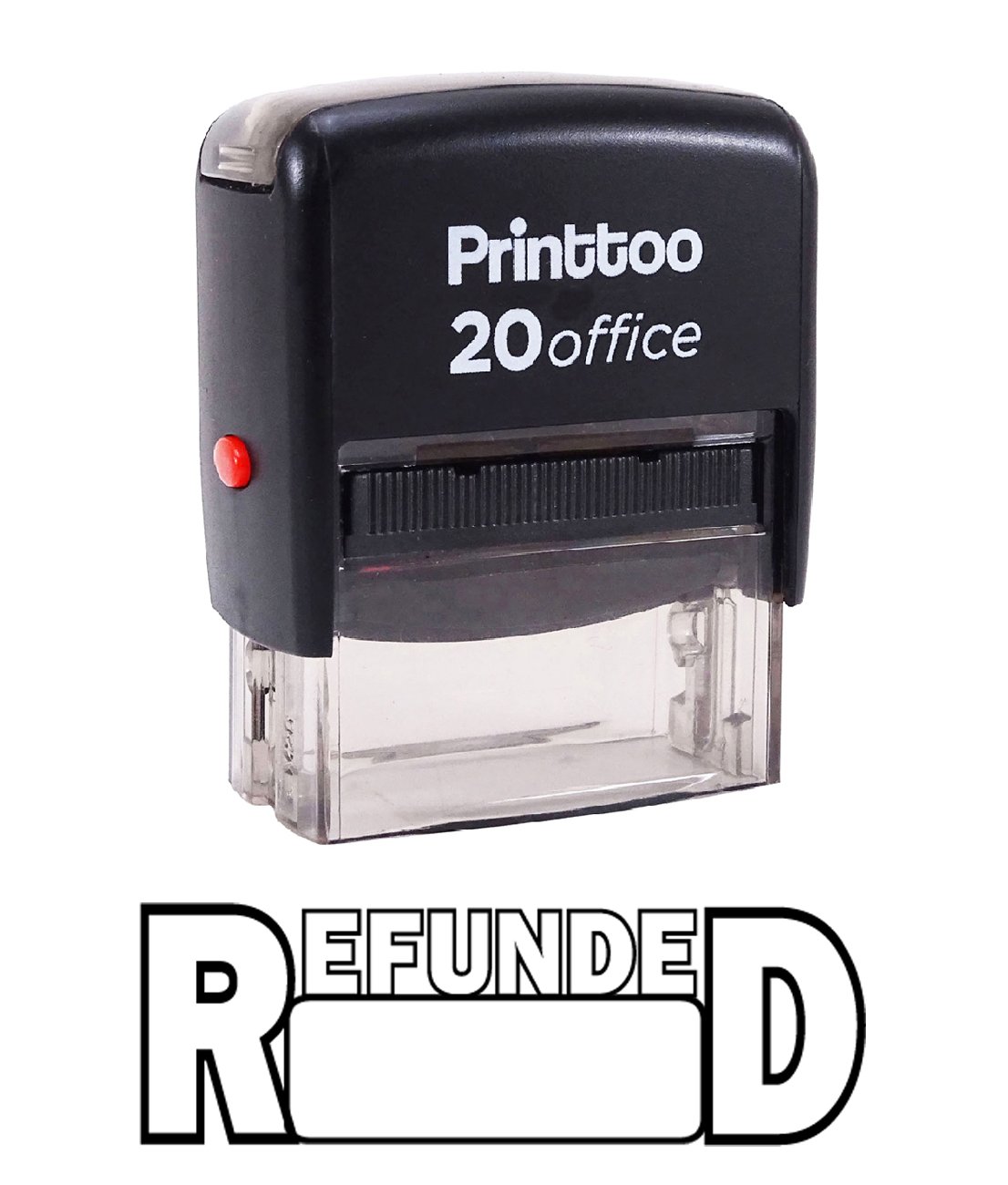 Printtoo REFUNDED Self Inking Rubber Stamp Office Stationary Custom Stamp-Black