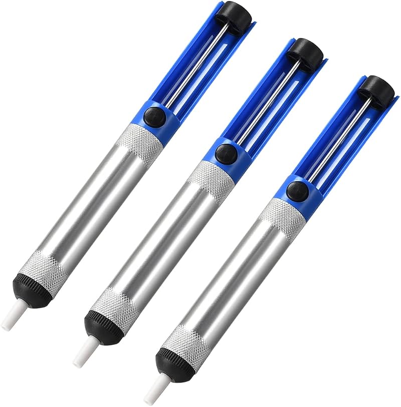 sourcing map Desoldering Pump 3Pcs 7.5" Solder Sucker Manual Vacuum Solder
