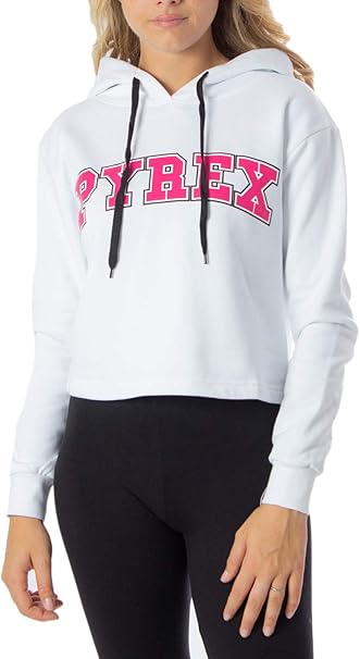 felpa pyrex rosa con cappuccio