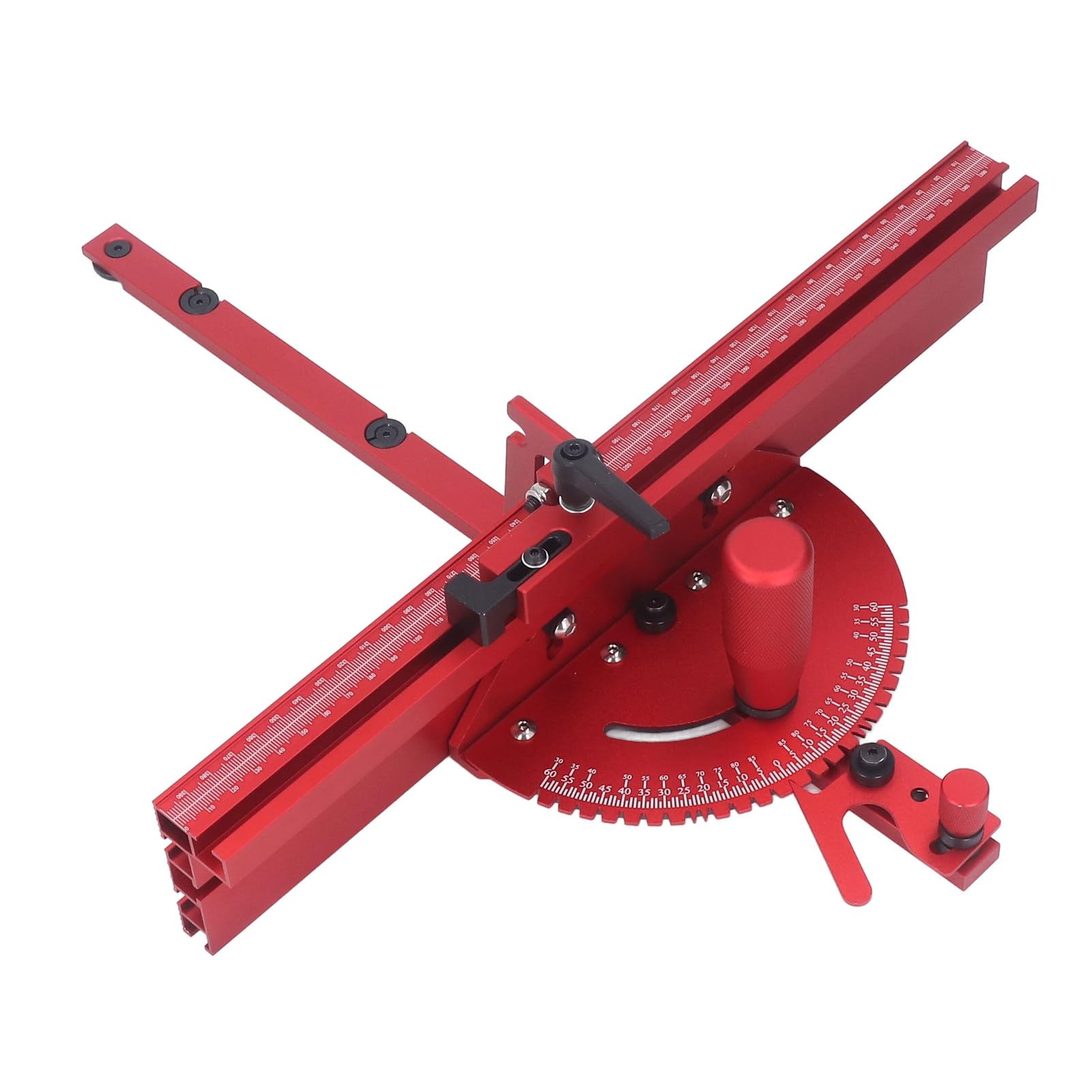 Table Saw Miter Gauge System,Miter Gauge System Fence with Limit Stop, Accurate Engraving Machine Accessories for Table Saw