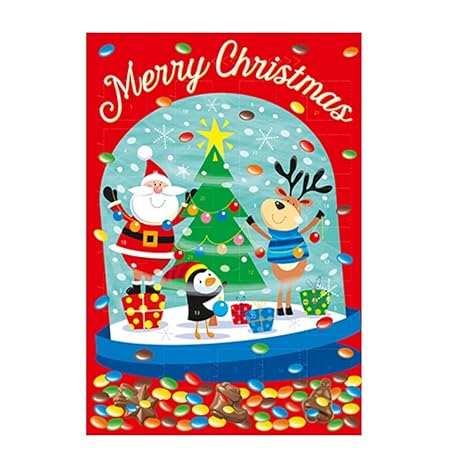 Nikolaus Adventskalender 80g Schokolade mit Schokolinsen