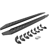 Go Rhino RB20 Slim Running Boards &amp; Brackets | Galvanized Steel, Textured Black | 69443687SPC | Fits 2022-2024 Toyota Tundra Crew Max Pickup