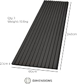 Fuse Acoustic Charcoal Oak Wooden Wall Panel 2400x600 mm MDF Slats 35x12mm view 7