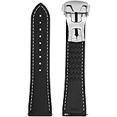 ULLCHRO Watch Strap Watch Band 20mm 22mm Man Waterproof Quick Release Bands Sport Replacement Strap Soft FKM Rubber Watchband