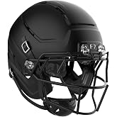 Schutt F7 AiR Varsity Football Helmet (Virginia Tech 5-Star Helmet) | Lightweight, Protective Football Helmet for High School Football and Older, Carbon Steel Facemask Included