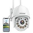 BOAVISION 4K/8MP Security Camera Outdoor, Wireless WiFi IP Camera Home Security System 360° View,Human/Pet/Vehicle Detection,