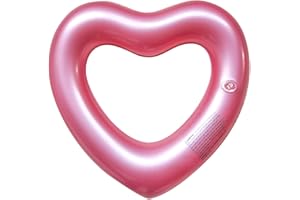 OLNIEZZL Pool Floats Adult Heart Swimming Rings Inflatable Rafts Pool Floaties Accessories Lake Water Floats Kids Beach Toys Pool Party Games for Toddlers