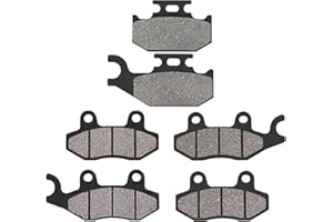 AHL Front and Rear Brake Pads Compatible with YAMAHA RHINO YXR 450 All models 2004-2009/Rhino 660, Rhino 450 & 2006-2012 Raptor 700