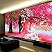 Kisstaker 78x150cm Sakura Cherry Blossom Trees Wedding First Love DIY Cross Stitch Embroidery Kit Home Decor Arts, Crafts & Sewing Cross Stitch
