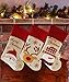 DEJU Christmas Stockings Set of 3, Santa, Snowman & Reindeer, 17