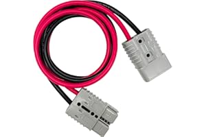 jamgoer Anderson Connnector 50A Battery Quick Connect Disconnect Plug Jumper Cables Connectors with 2 * 6 AWG 47inch Wire for Towing Recovery Winch Auto Car Trailer Driver Electrical Devices