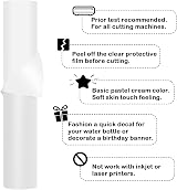 TECKWRAP White Permanent Vinyl 12x10ft Matte White for Cricut view 2