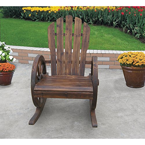 Wagon Wheel Rocker Chair - Thumbnail 3