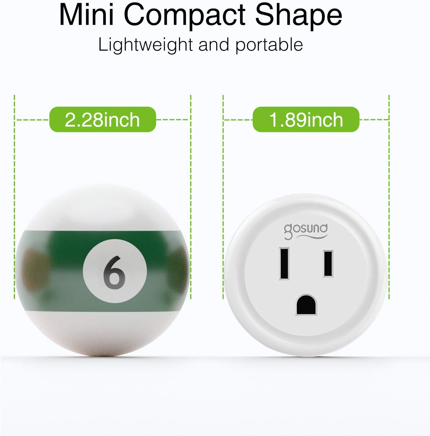 Smart Plug, Gosund Mini WiFi Outlet Works with Alexa, Google Home, No Hub Required, Remote Control Your Home Appliances from Anywhere, ETL Certified,Only Supports 2.4GHz Network(4 Pieces): Home Audio & Theater