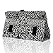 ACdream Lenovo TAB3 8 Case, Folio Protective Premium Leather Tablet Case for Lenovo TAB3 8 inch Tablet(2016 release), Black-White-Leopard