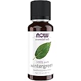 NOW Essential Oils, Wintergreen Oil, Stimulating Aromatherapy Scent, Steam Distilled, 100% Pure, Vegan, Child Resistant Cap, 