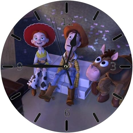 Amazon Co Jp トイストーリーキャラクター12 掛け時計 円形 シンプル 静音 おしゃれ 高級感 フレームなし インテリア 壁掛け時計 置き時計 ホーム キッチン