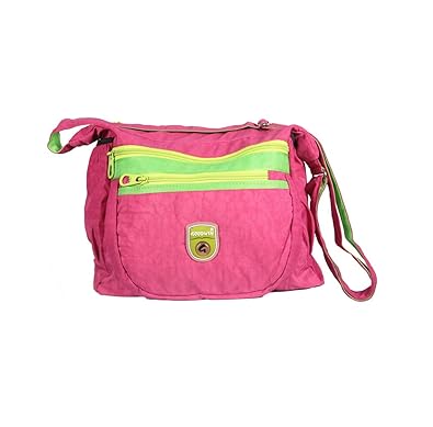 Handcuffs Stylish Side Sling Bag Shoulder Bag Messenger Bag for Women- Pink