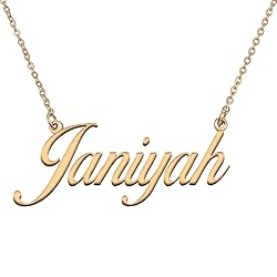 HUAN XUN Customized Custom Simple Any Name Necklace