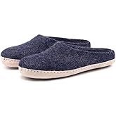 Nootkas Felted Merino Wool 'Astoria' Mule House Slipper for Men and Women
