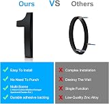 Vicloon 3D Self Adhesive Mailbox Number 3 Inches Black ABS Acrylic view 5