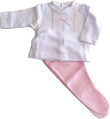 Calamaro Conjunto Algodón Bebe Niña 0-1 Mes (0 Meses): Amazon.es: Ropa y accesorios