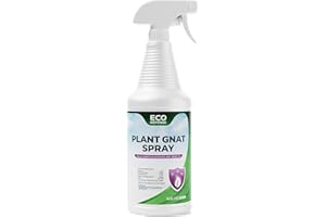 Eco Defense Gnat Spray for Indoor Plants – Fungus Gnat Killer & Houseplant Insect Control – Plant-Based Bug Spray for Houseplants & Indoor Gardening
