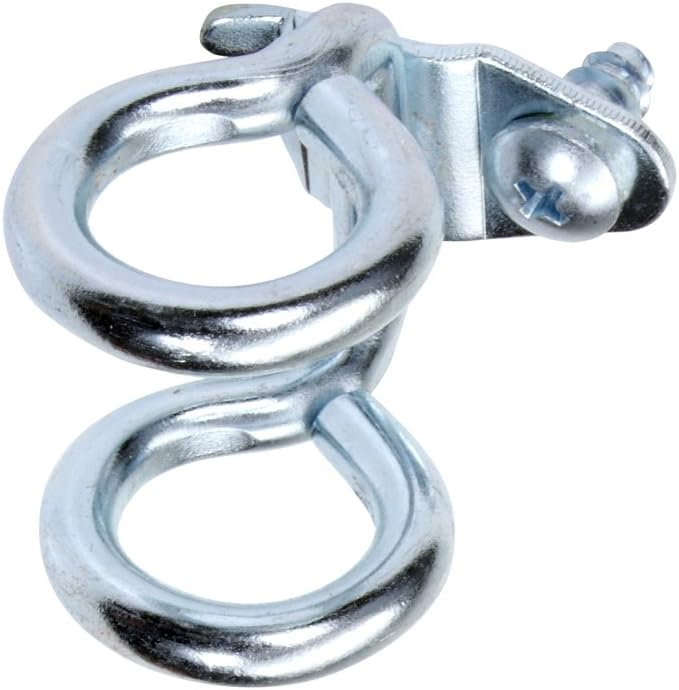 DuraHook fixtures Double Ring Pegboard Hook, Pack of 10, Silver