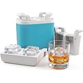 2.5 Inch Crystal Clear Ice Square Maker, Food Grade Silicone Round Ice Cube Mold, BPA-Free Odor-Free Easy Release Large Slow Melting Ice Sphere Tray for Whiskey, Cocktail, Bourbon Drinks