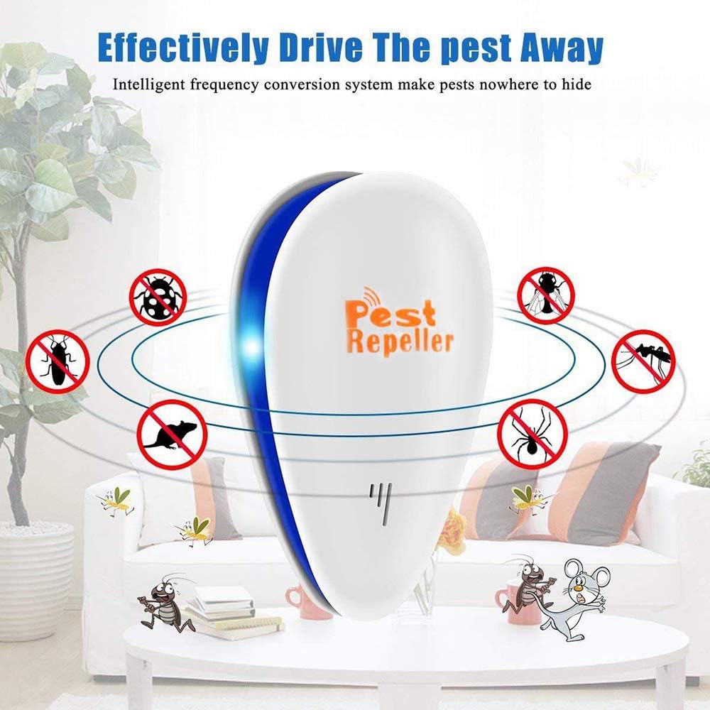 Ultrasonic Pest Repeller 6 Pack, 2020 Upgrade Plug in Pest Control, Best Indoor Repellent for Children and Pets Safe, Electronic Pest Control, Mosquito, Mouse, Cockroaches, Rats, Bug, Spider, Ant : Garden & Outdoor