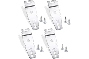 DARLINGAO 4 Pack Undercounter Dishwasher Bracket, Dishwasher Clips, Dishwasher Mounting Bracket, with Screws Compatible with Whirlpool Kenmore KitchenAid Maytag Dishwasher, Replace 8269145 WP8269145 WP8269145VP