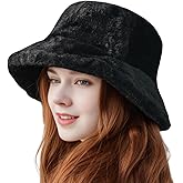 Winter Bucket Hats for Women Faux Fur Bucket Hat Fuzzy Hat Sherpa Hat Warm Plush Fisherman Fluffy Men Hat