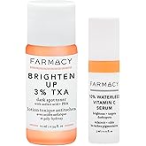 Farmacy TXA Toner and Vitamin C Serum Bundle - Brightening Toner for Face & Waterless Vitamin C Face Serum