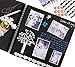 INNOCHEER Photo Album - Self Adhesive 80 Black Pages, Large Scrap Book Wedding Guest Book for DIY Anniversary Travel Memory Scrapbooking (Black 10X10)