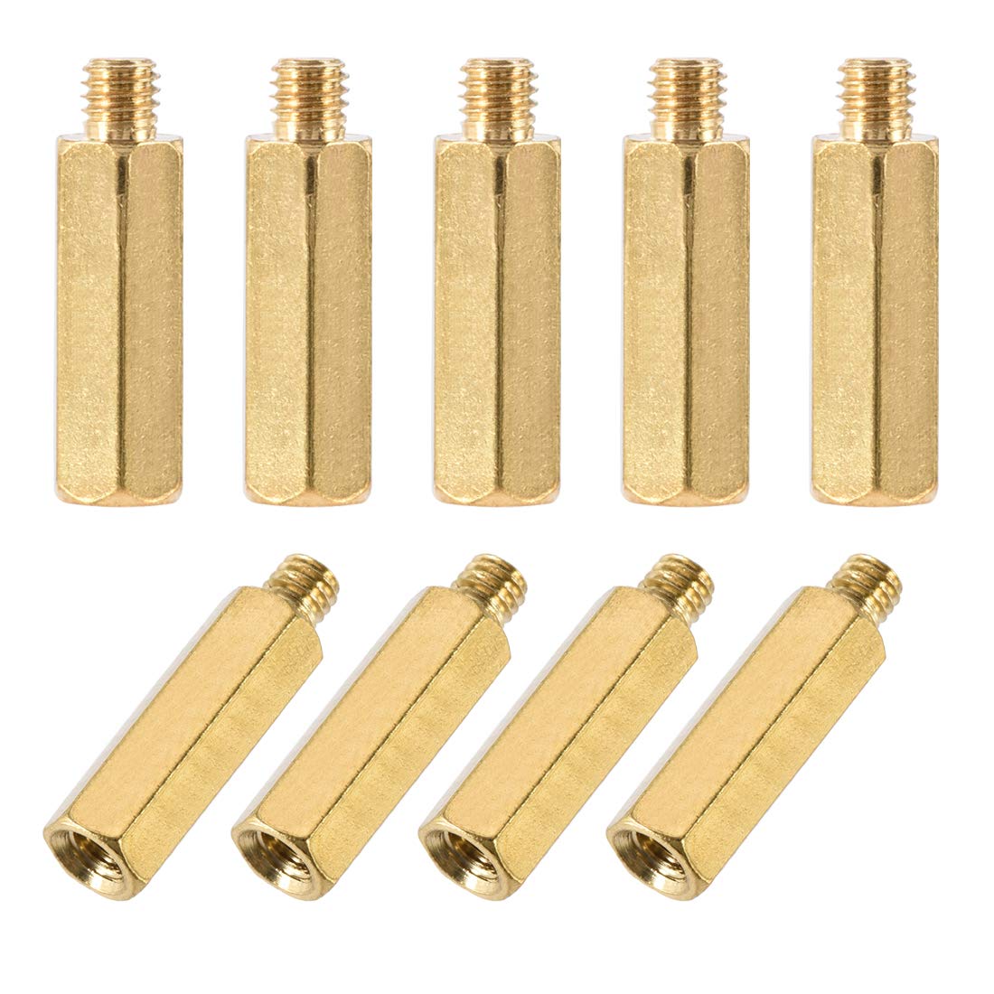 sourcing map M3x14mm+3mm Male-Female Brass Hex PCB Motherboard Spacer Standoff for FPV Drone Quadcopter, Computer & Circuit Board 30pcs